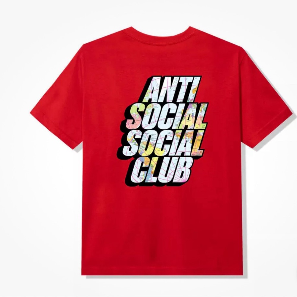 Men’s tshirt Anti Social Social Club Drop A Pink Red Tee ASSC DS. Barely worn.